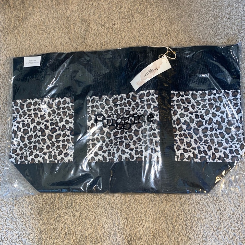 NWT LEOPARD PRINT MESH TOTE BAG - Picture 6 of 7
